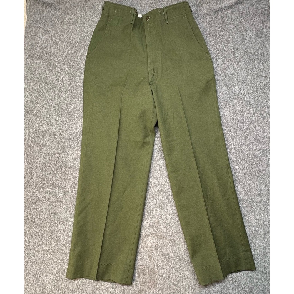 US Army M-1951 Field Trousers Wool Olive Drab Korean War Pants Regular Medium